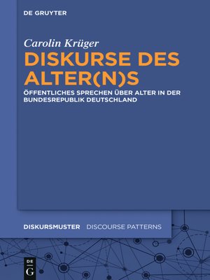 cover image of Diskurse des Alter(n)s